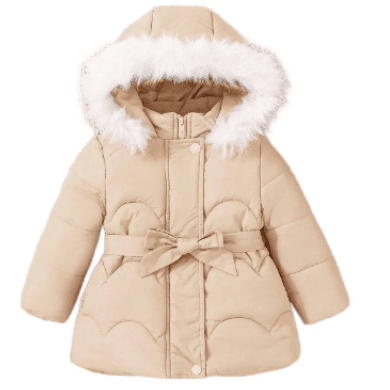 Ocieplana kurtka zimowa płaszczyk beż NS