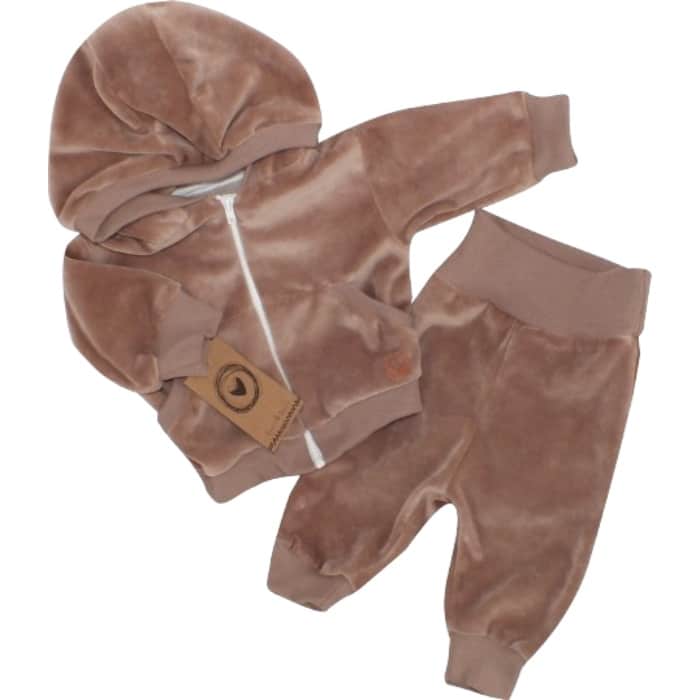 DRES NIEMOWLĘCY WELUROWY CZEKOLADOWY ZZ - 74