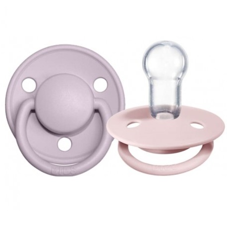BIBS DE LUX 2-PACK BLOSSOM & DUSKY LILAC Smoczek uspokajający silikonowy ONE SIZE BBTB