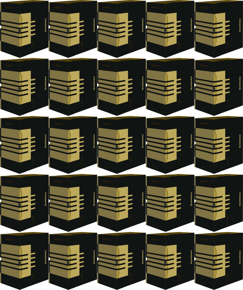 25x Pudło archiwizacyjne Donau, A4, 155mm, brązowy