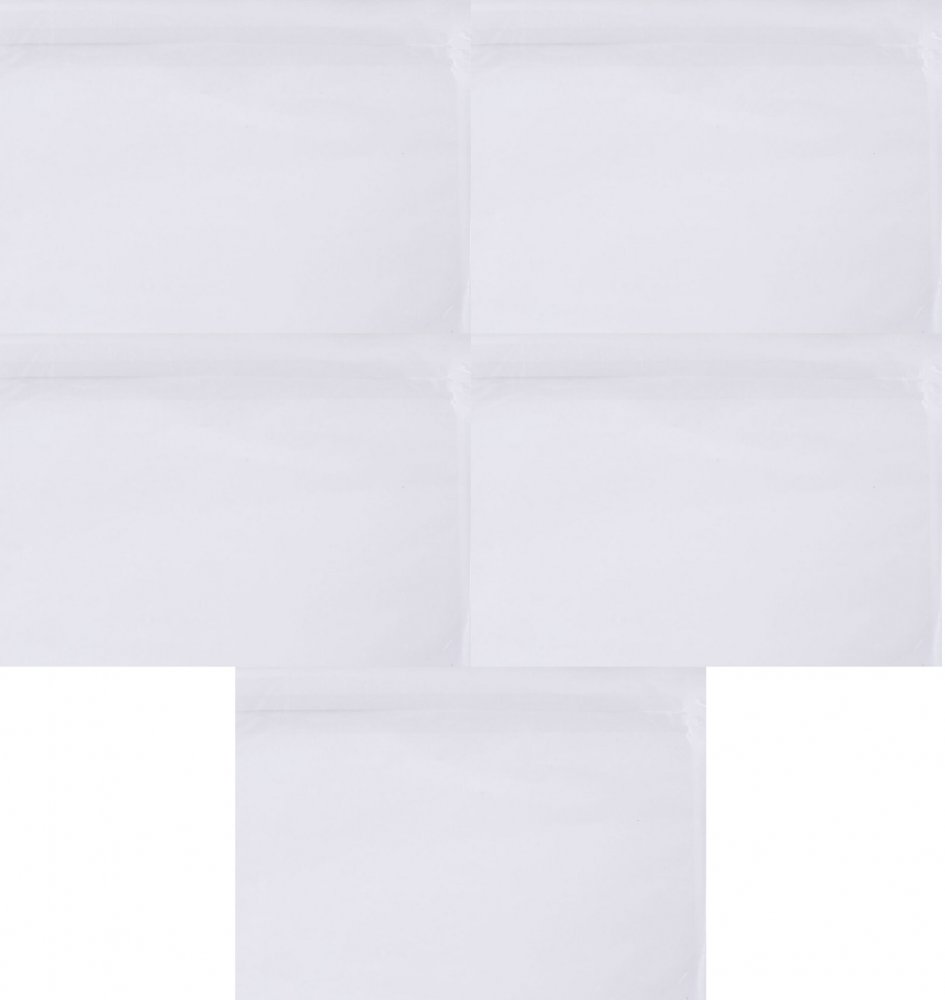 5x Koperty kurierskie/kangurki/przylgi NC, C6, z paskiem HK, 50 sztuk, przezroczysty