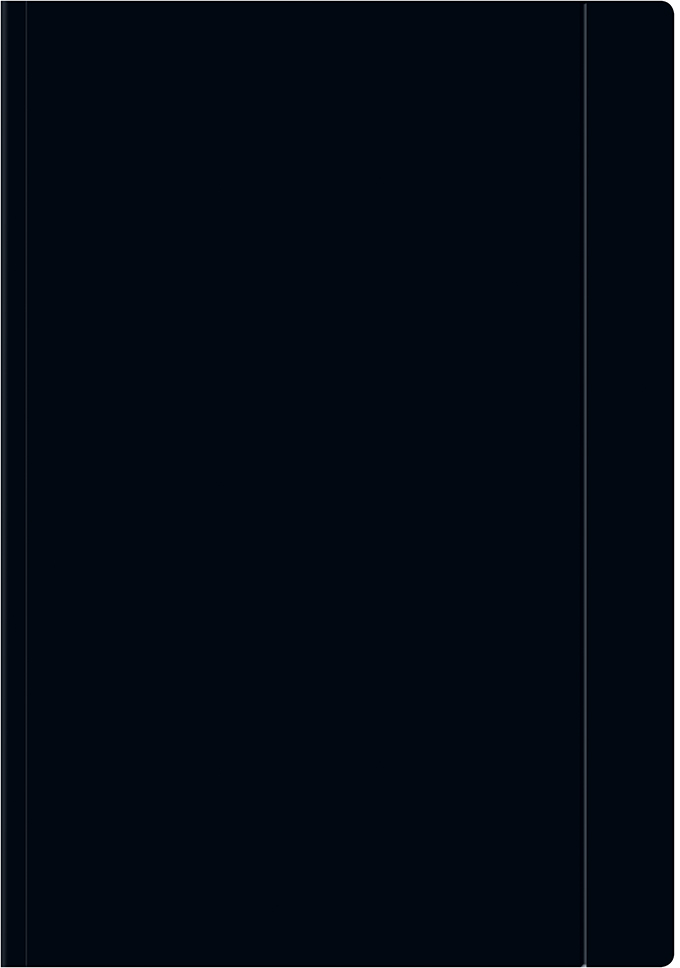 Teczka kartonowa z gumką Interdruk, A4 +, 300g/m2, czarny