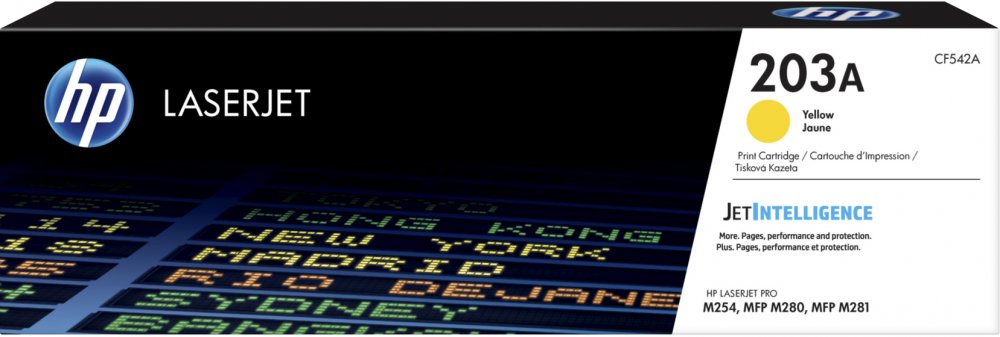 Toner HP 203A (CF542A), 1300 stron, yellow (żółty)