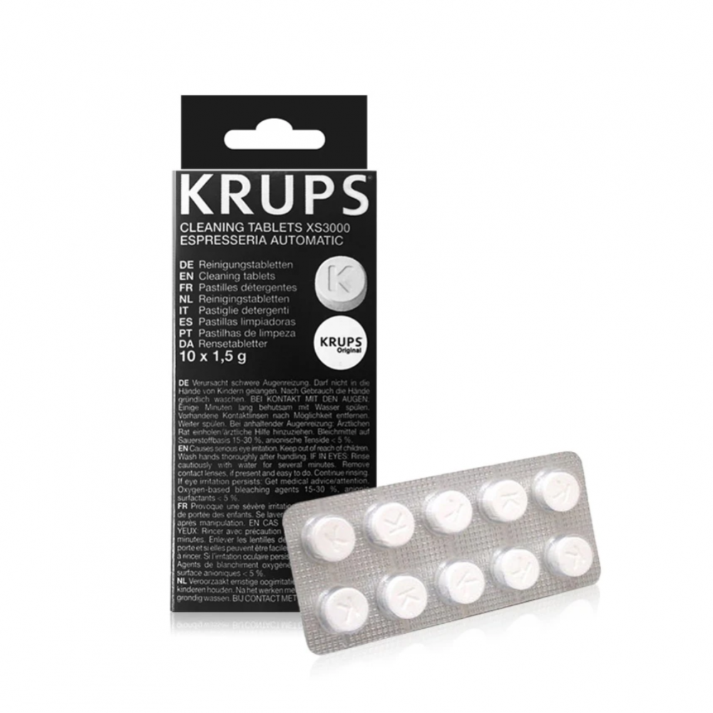 Tabletki do czyszczenia ekspresów Krups XS3000, 10 sztuk x 1,5g