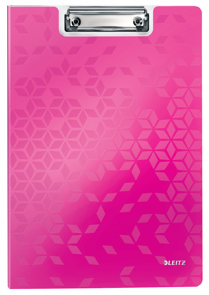 Clipboard Leitz Wow, z okładką, A4, różowy