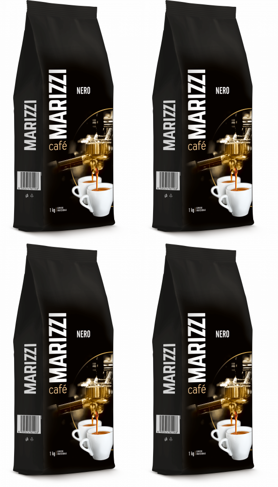 4x Kawa ziarnista Marizzi Nero, 1kg
