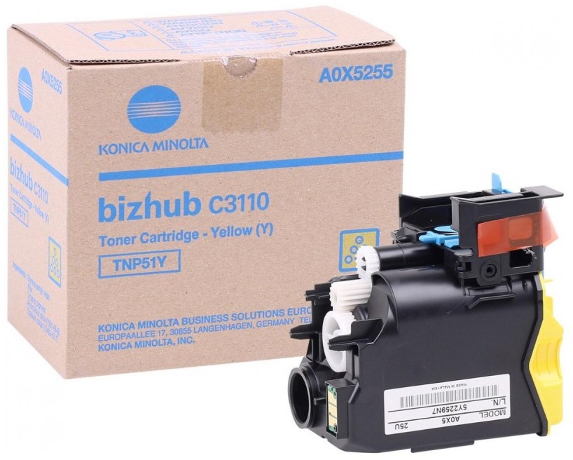 Toner Konica-Minolta A0X5255 (TNP-51Y), 5000 stron, yellow (żółty)