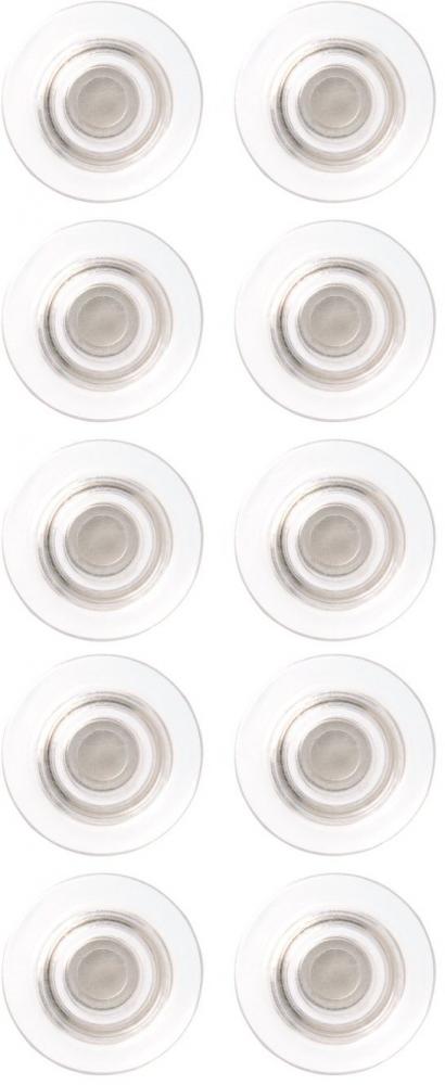 Magnesy do tablic szklanych Nobo, Rare Earth, 10 sztuk, transparentny