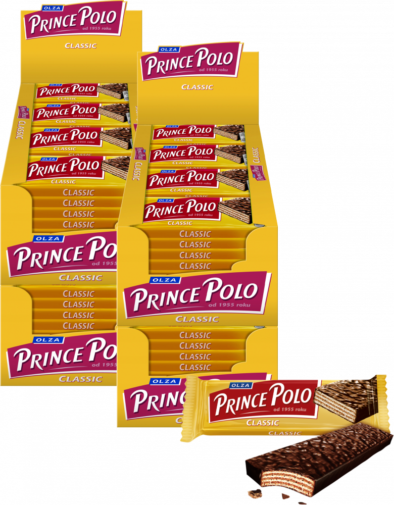 128x Wafel Prince Polo Classic, kakaowy, 35g