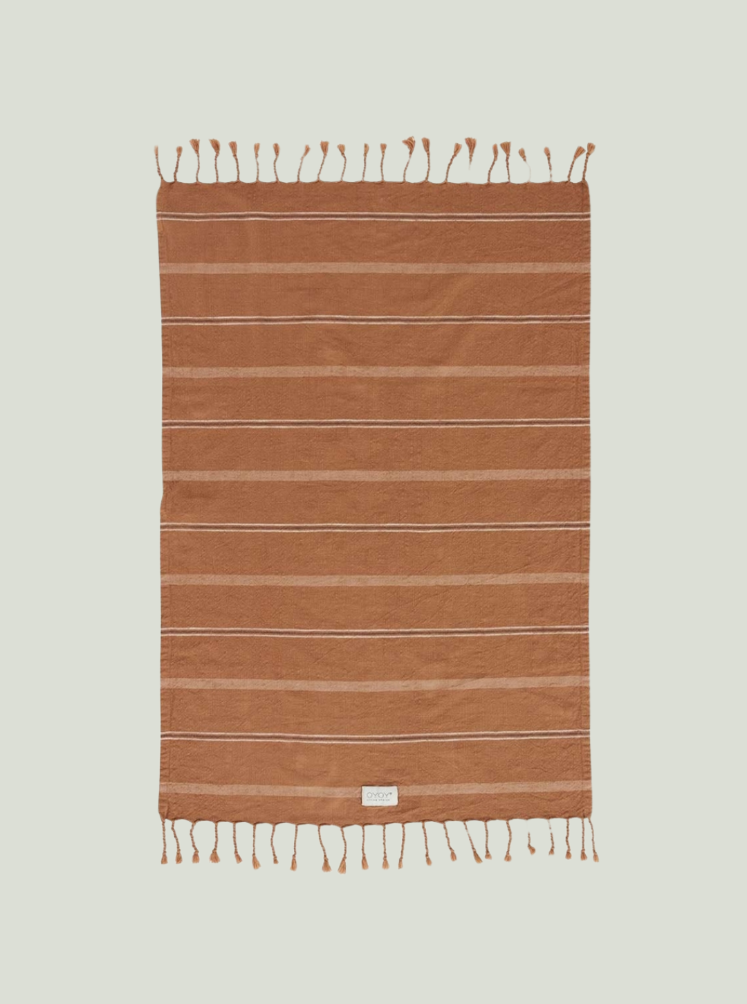 Ręcznik dla gości Kioto Dark Caramel - 67x100 cm OYOY Living