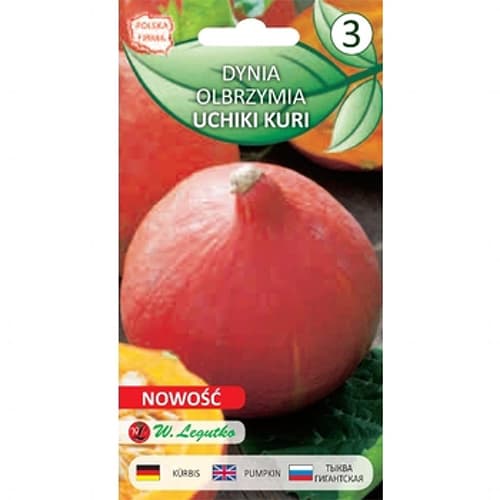 3 g, Dýně obrovská Uchiki Kuri - : Monžstvo balíkov: 3 g