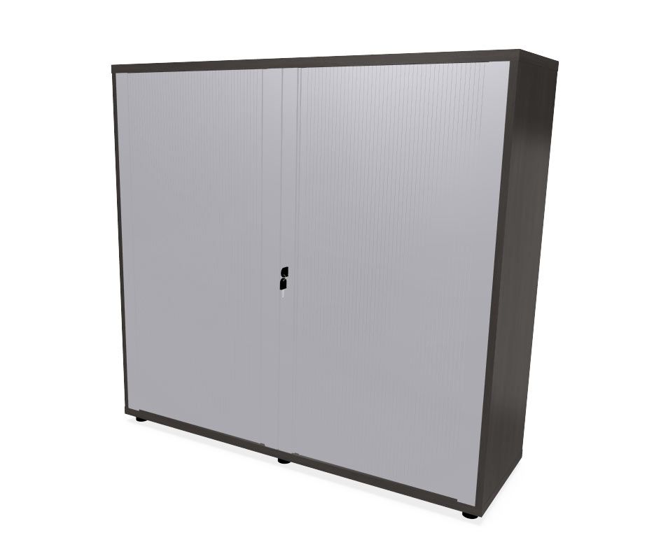 HEBE TS322 szafa z żaluzją 120,2x40x114,5h (Kolor korpusu: Orzech Saleve)