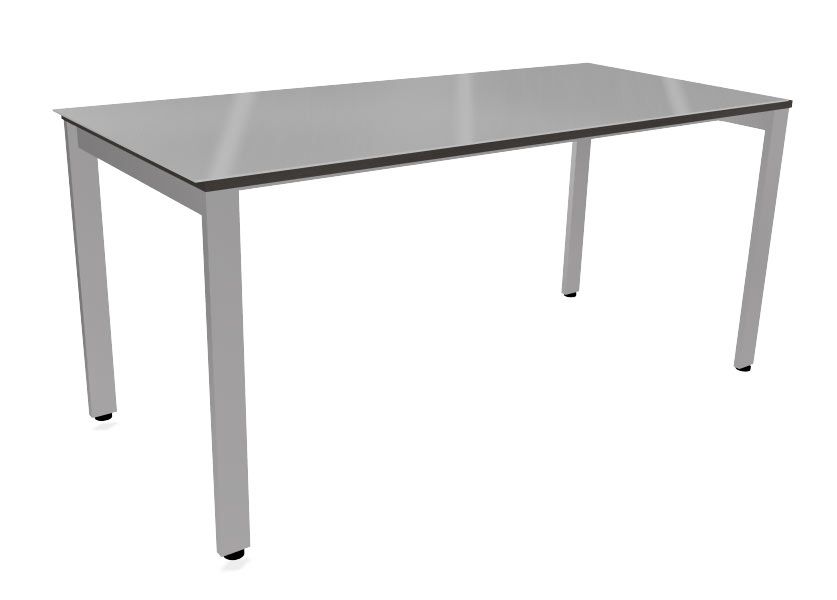 NOTER PO58 Biurko pojedyncze 158,5x80x74h (Rodzaj blatu: płyta laminowana Dąb Lindberg)