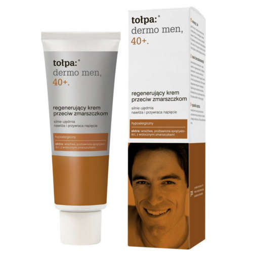 Tołpa dermo men 40+ - regenerujący krem przeciw zmarszczkom, 40 ml (data ważności: 31.03.2026)