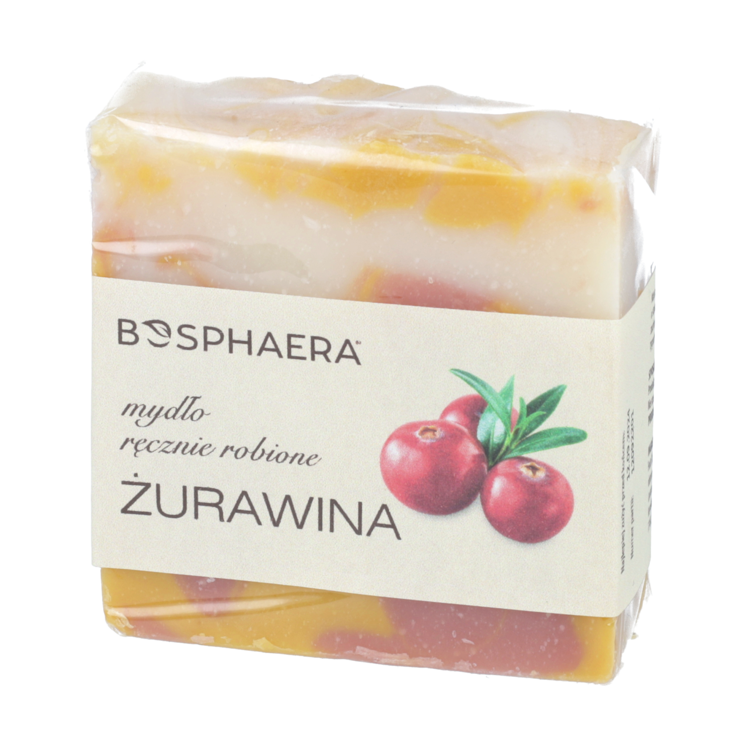 Bosphaera - naturalne mydło żurawina, 90 g