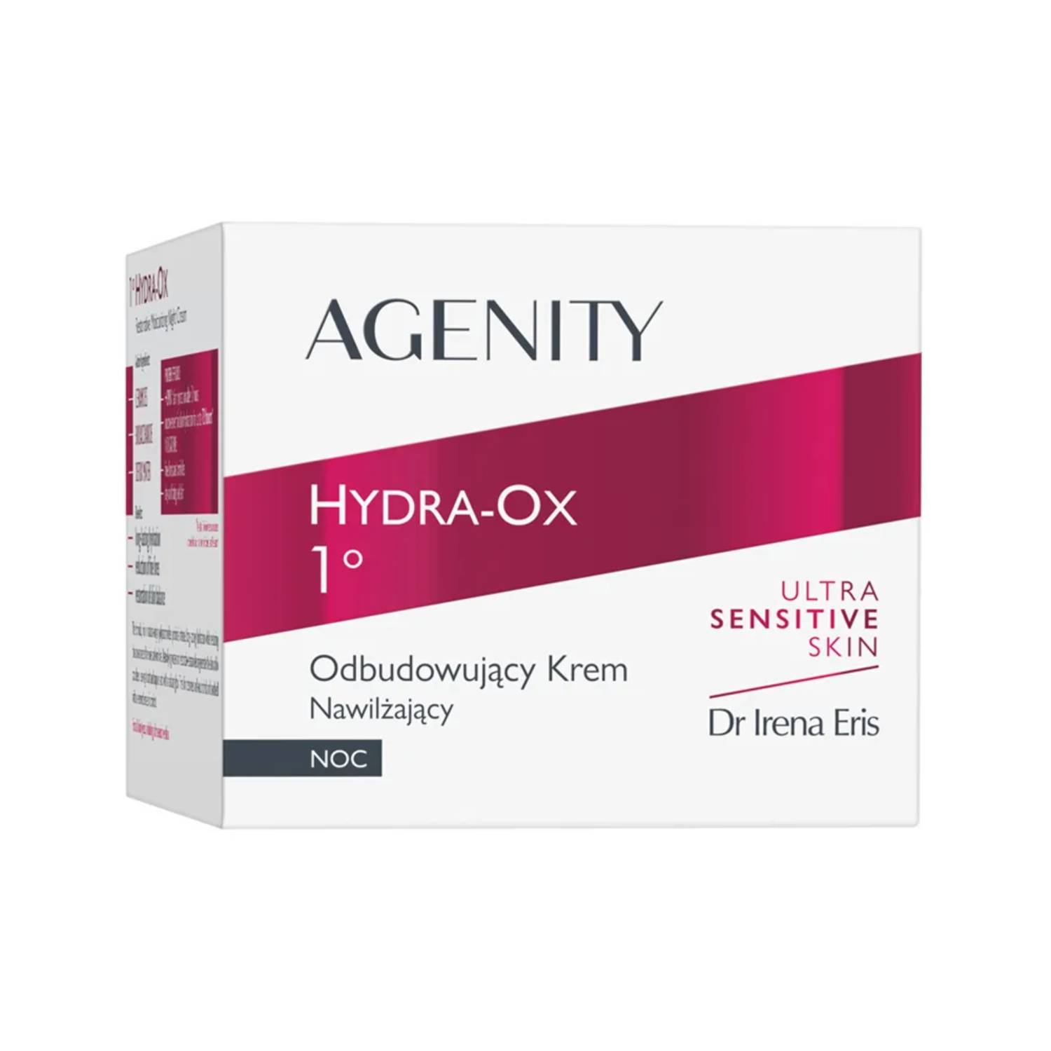 Agenity hydra-ox 1°- krem odbudowujący nawilżający na noc, 50 ml