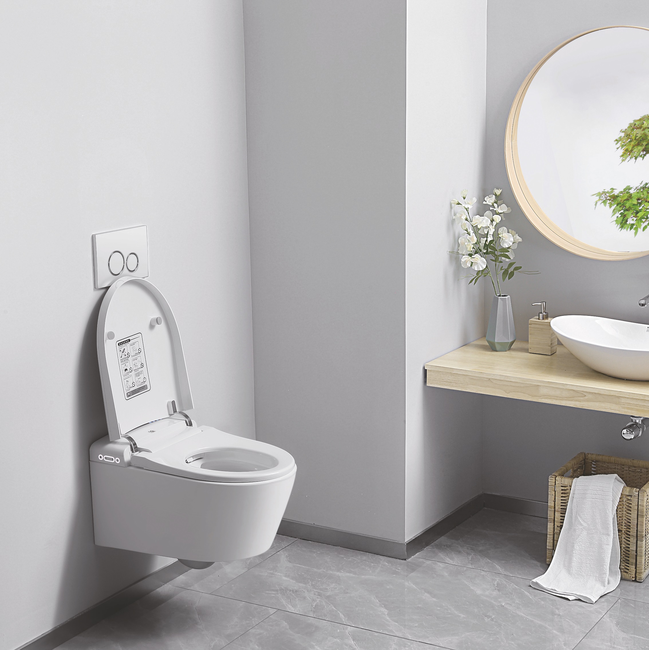 Major&Maker Superior toaleta myjąca wisząca biała 7012B - Wysyłka w 24h