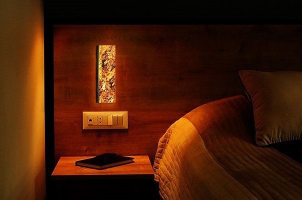 Abigali Marble Stone kinkiet 1x6W LED brązowy/czarny MWLS-6616-606R