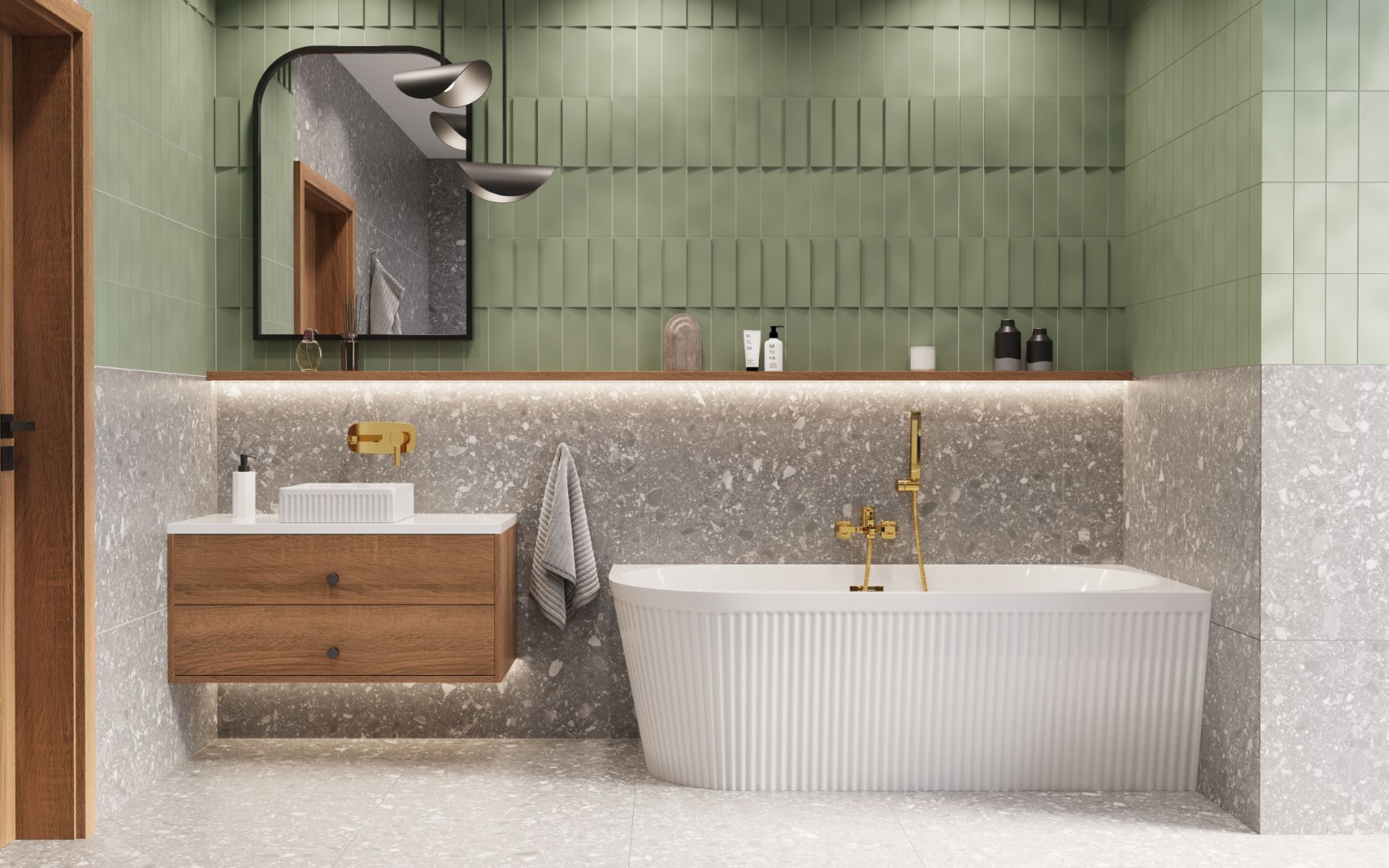 Invena Glamour wanna narożna 170x80 cm owalna biała AN-02-19P