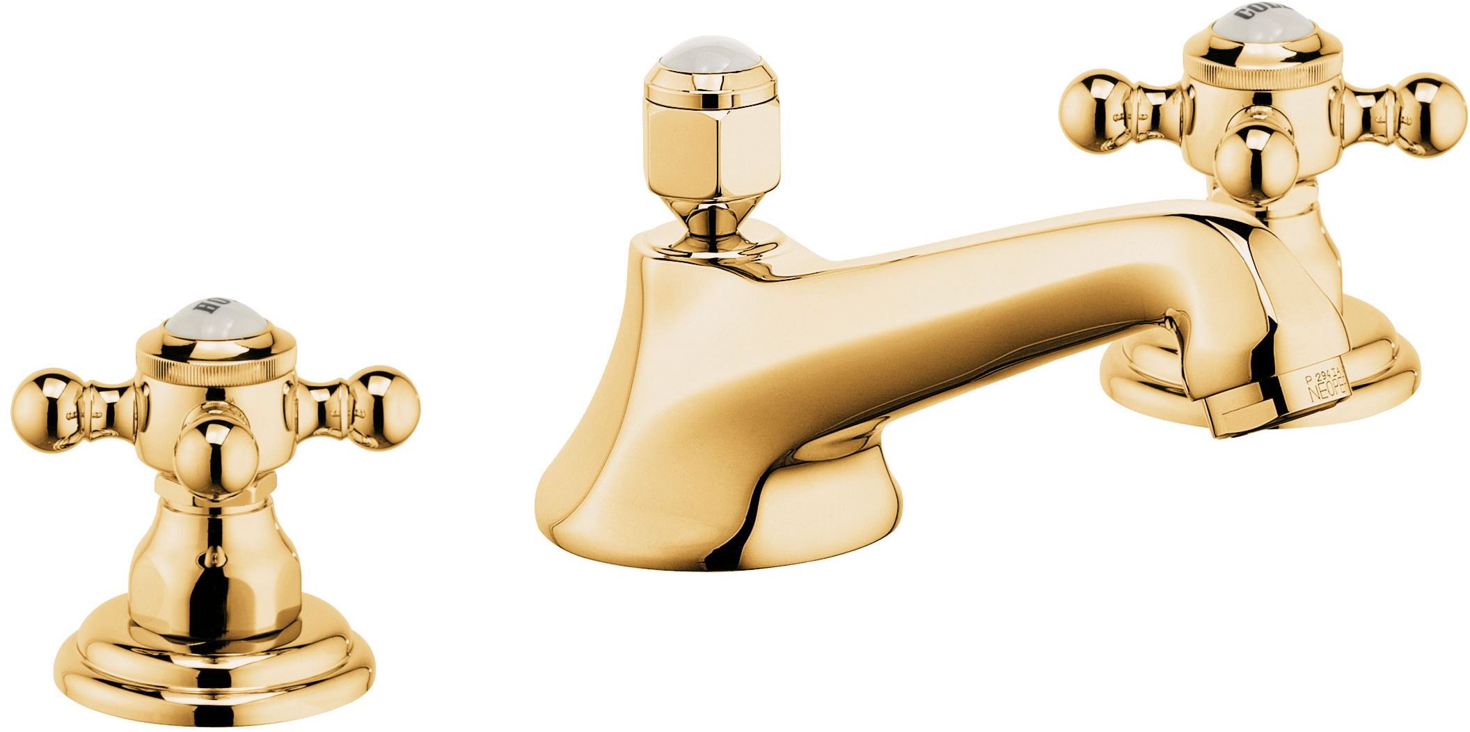 Kludi 1926 bateria umywalkowa 3-otworowa pozłacana 510464520