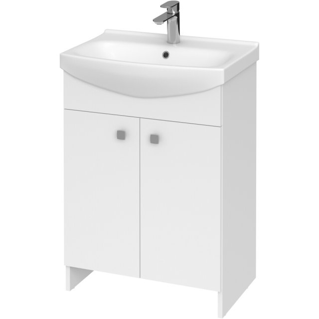 CERSANIT Zestaw: Szafka z umywalką RUBID 60 biała do samodzielnego mo