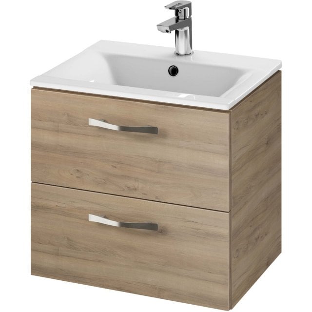 CERSANIT Szafka z umywalką NIKO 50 orzech do samodzielnego montażu S8