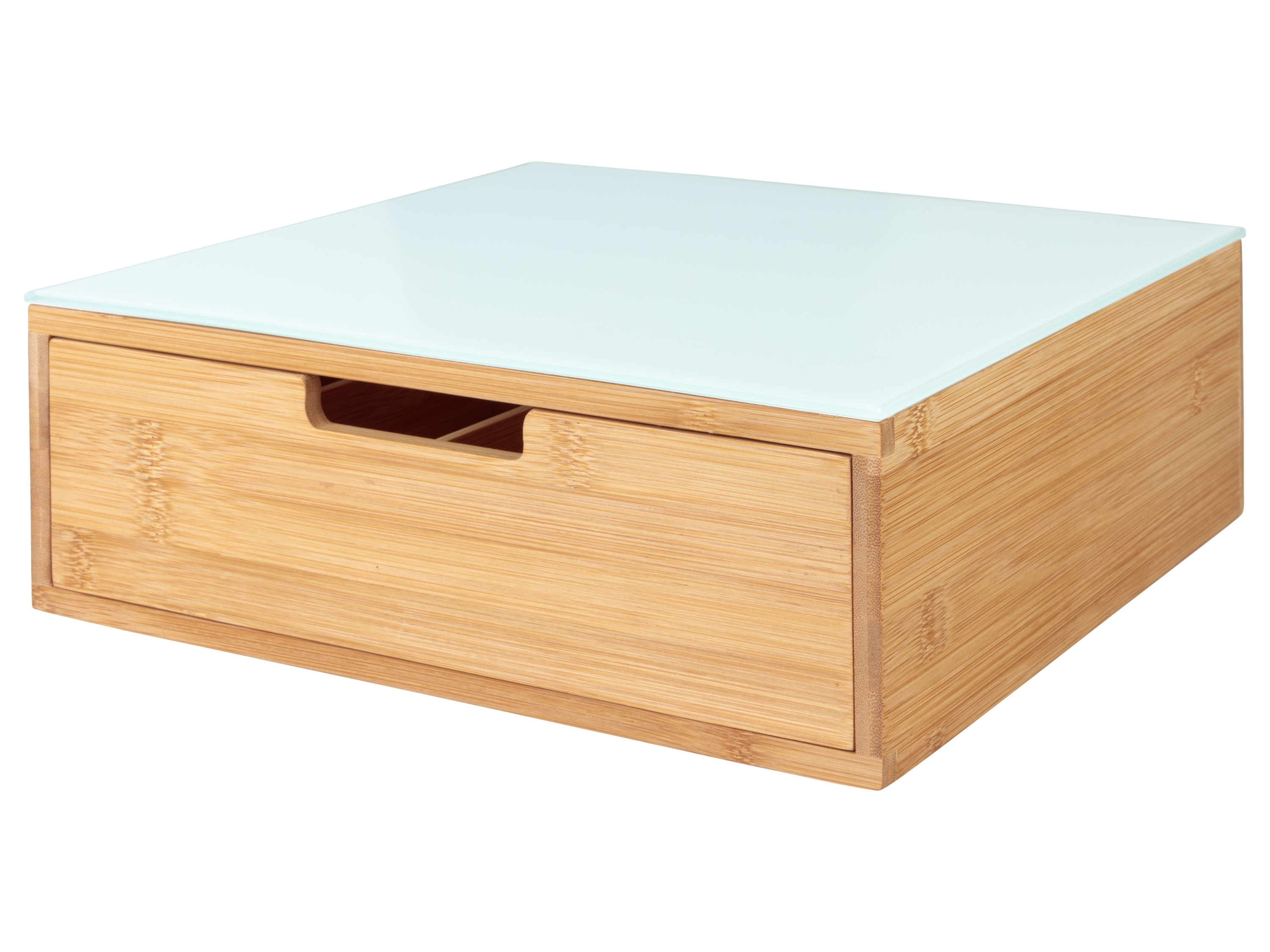 Livarno home Pudełko z szufladką, 8 przegródek, z blokadą wysuwu Biały