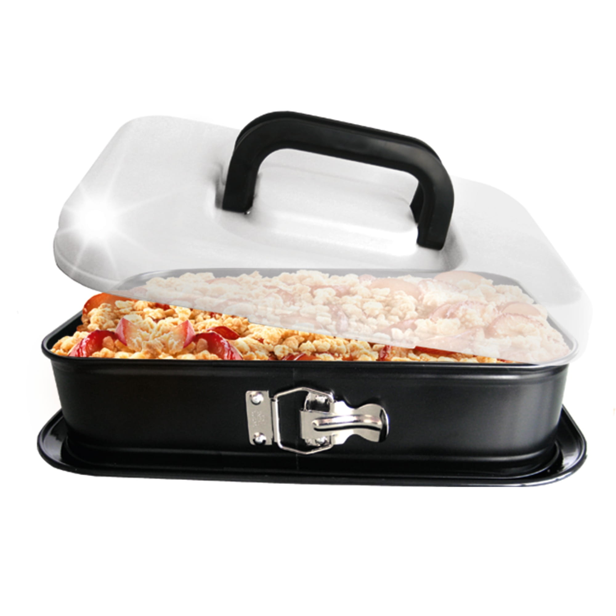 Tortownica prostokątna z pokrywką Bake&Take