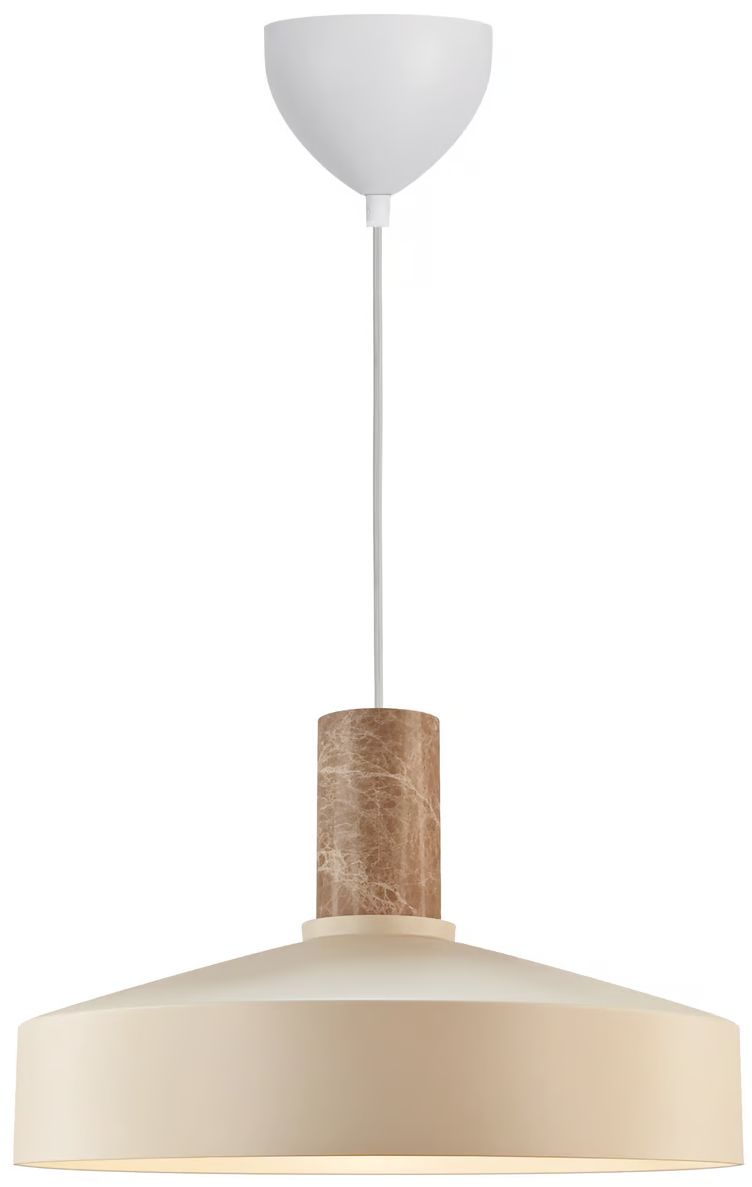 Darmowa Dostawa - Lampa wisząca 1x60 W beżowa Nordlux Elvas marble 2512013009