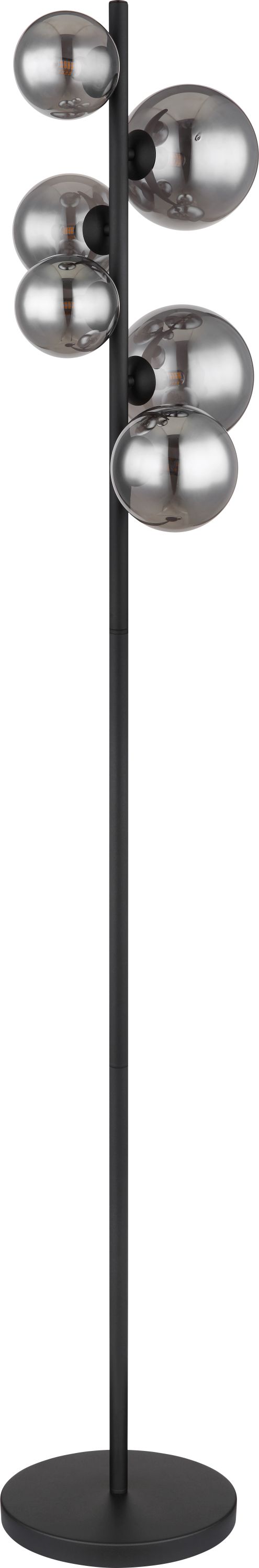 Darmowa Dostawa - Lampa stojąca 6x3.5 W czarny Globo Lighting Riha 561336S