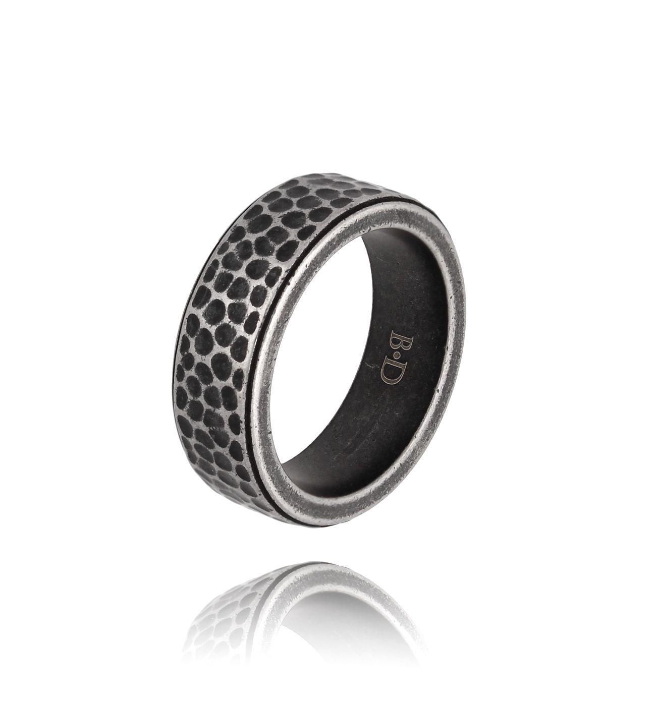 Pierścionek męski srebrna obrączka LumberjackPMITC0010