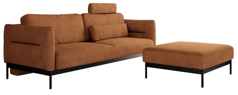 Narożnik MKS Meble SALENTO L uniwersalny pomarańczowy struktura 1szt.