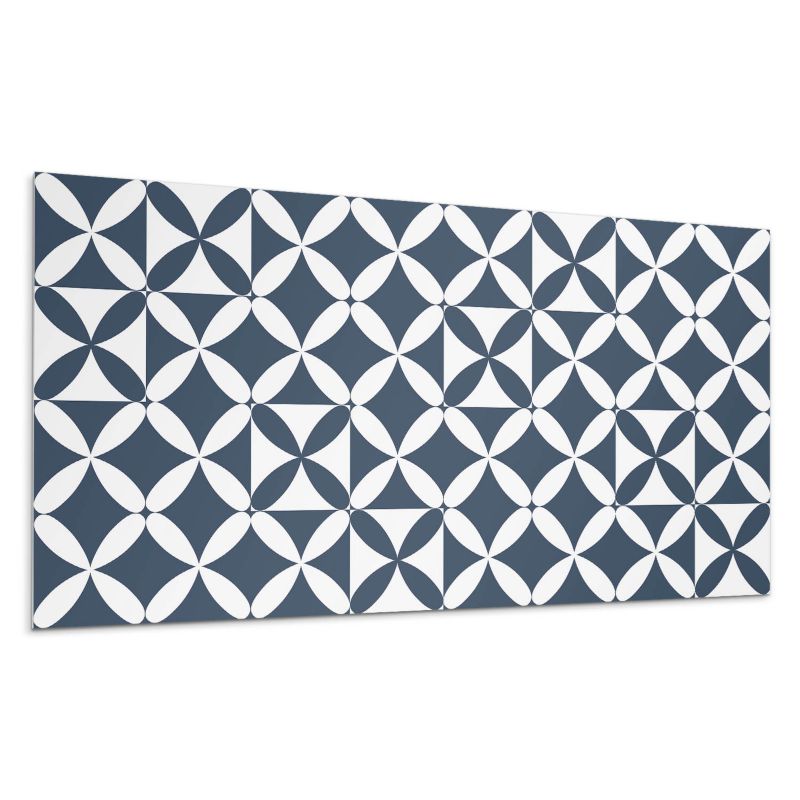 Panel samoprzylepny Wallfluent 120x60 cm Wzór kwiatowy w formach geometrycznych 1 szt.