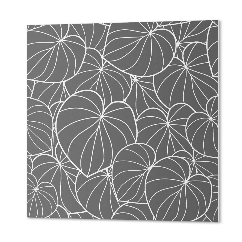 Komplet Kafelków PCV ArtPrintCave 30x30 cm Liście w delikatnym wzorze 9 szt.