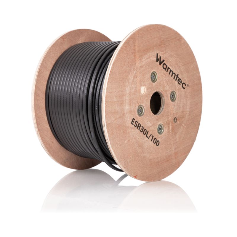 Przewód grzejny kabel grzewczy przeciwoblodzeniowy samoregulujący Warmtec 30W/m 100m 3000W ESR30L 1szt.