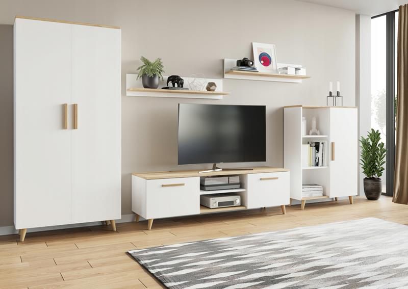 Meblościanka Matkam NORD Per artisan-biały 1 szt.