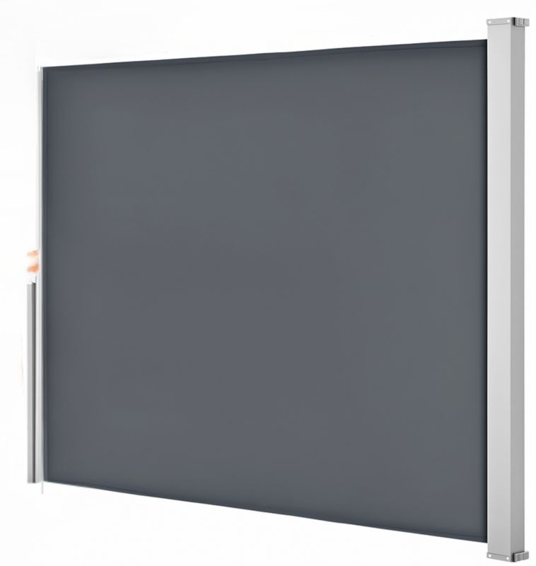 Markiza Boczna Wysuwana GoGarden Z Funkcją Roll Back Szara 300x200 Cm - 1 Szt.