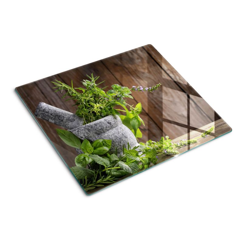 Deska szklana Tulup Zioła w moździerzu 60x52 cm 1 szt.