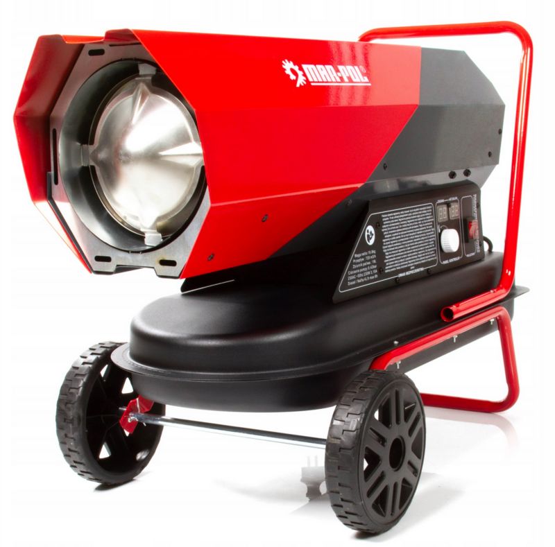 Nagrzewnica olejowa MAR-POL 40 KW dmuchaw, termostat, grzejnik, zbiornik 19l, kółka 1szt.