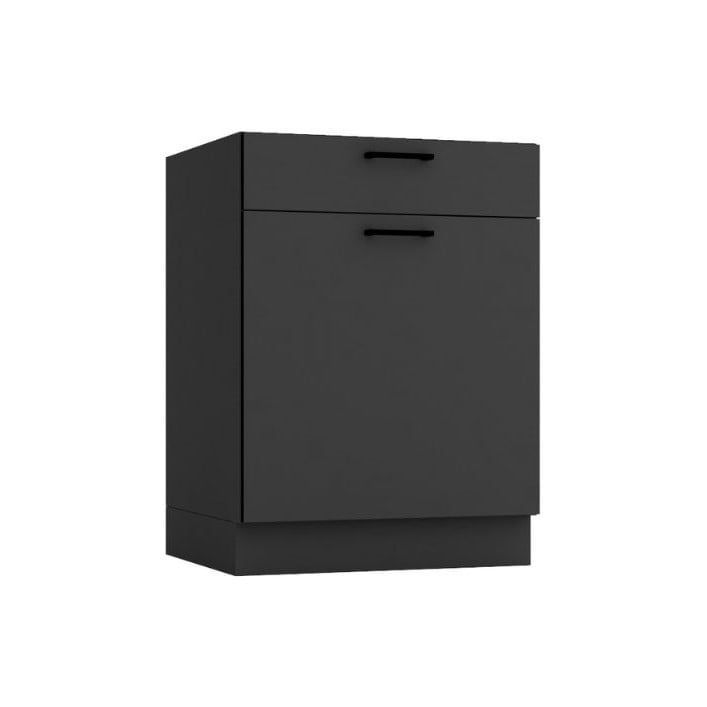 Szafka kuchenna stojąca Stolkar ANIKA D60S/1 P/L grafitowa 1 szt