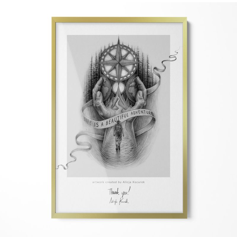 Ramka na zdjęcia Tulup 40x60 Złota 1 szt.