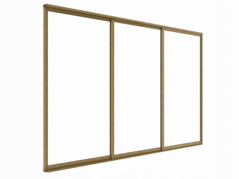 Drzwi Przesuwne Esti&Esta 270x218 Szklane Hartowane Aluminiowa Rama Kolor Drewna 1szt