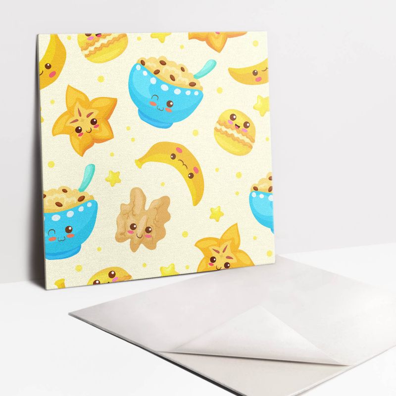 Kafelki samoprzylepne Tulup 30x30 cm Kreskówkowe słodkości 9 szt.