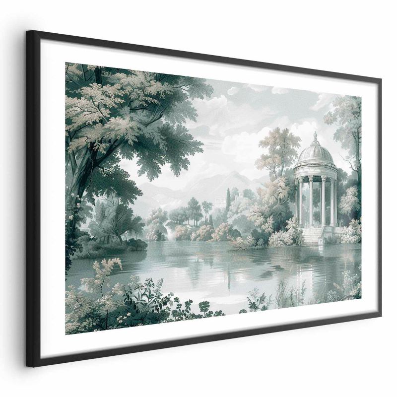 Plakat Artgeist Pejzaż retro 60x40 cm z ramą czarną 1 szt