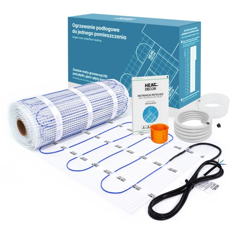 Mata grzewcza pod płytki HD-mat 150 W/m2 50 cm zestaw 10 m2