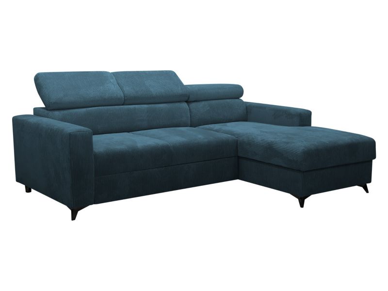 Narożnik MIRJAN 24 Milano Premium Sztruks prawy 2R+LC kobaltowy 1 szt.