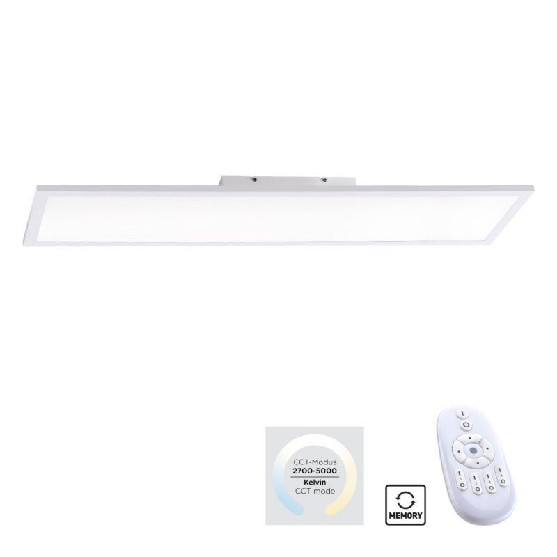 Plafon Paul Neuhaus Flat biały LED 26W 2700K-5000K 1750lm IP20 wym: 4,2 x 25 x 100 cm metal - 1 szt.