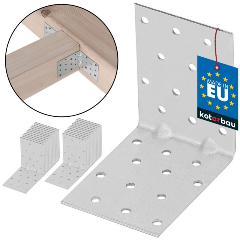 Kątownik łącznik KOTARBAU ciesielski 80x80x60 mm 25 szt.