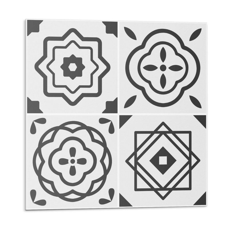 Kafelki samoprzylepne Wallfluent 30x30 cm Kwadratowe motywy geometryczne 9 szt.