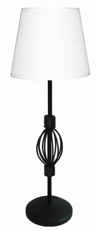 Lampka stołowa Candellux Rosette czarno-biała 1 x E14 x 40W IP20 wym: 48 x 18 x 18 cm metal - 1 szt.